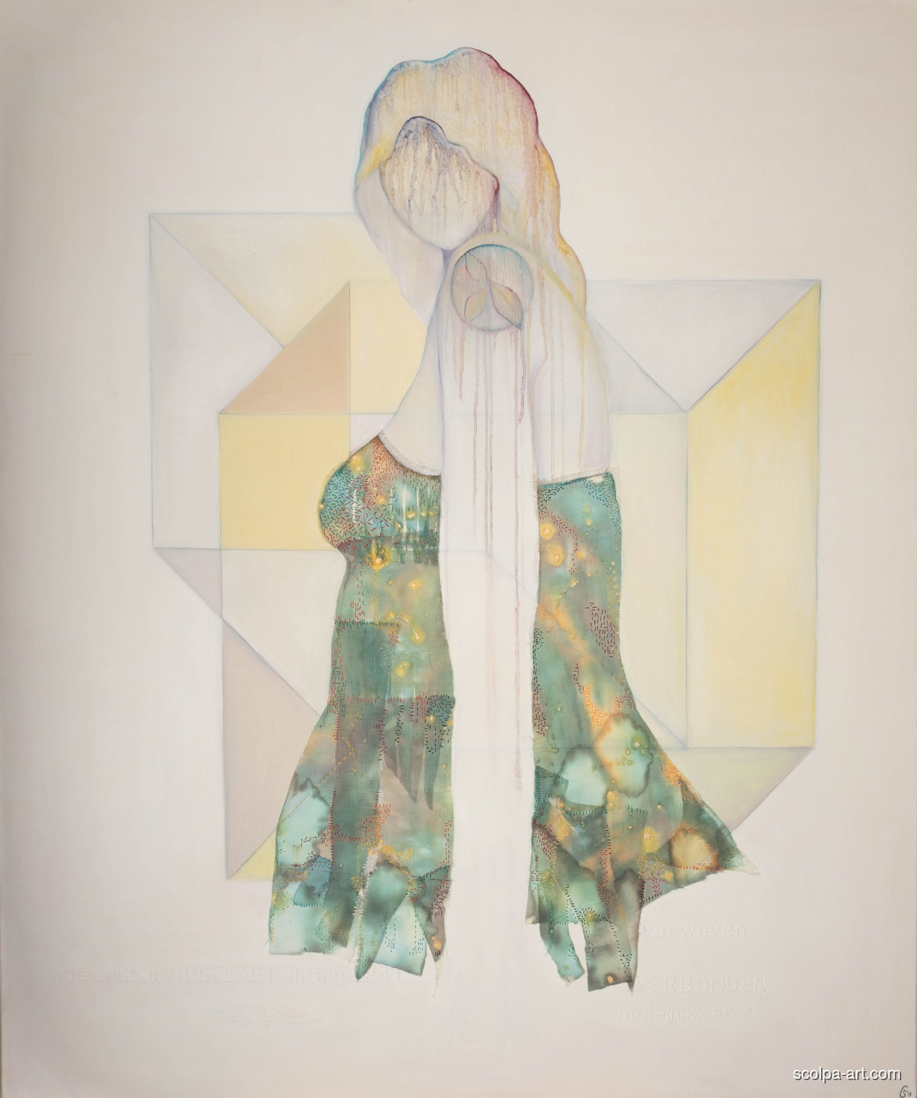 Mixed media werk Opgelapt